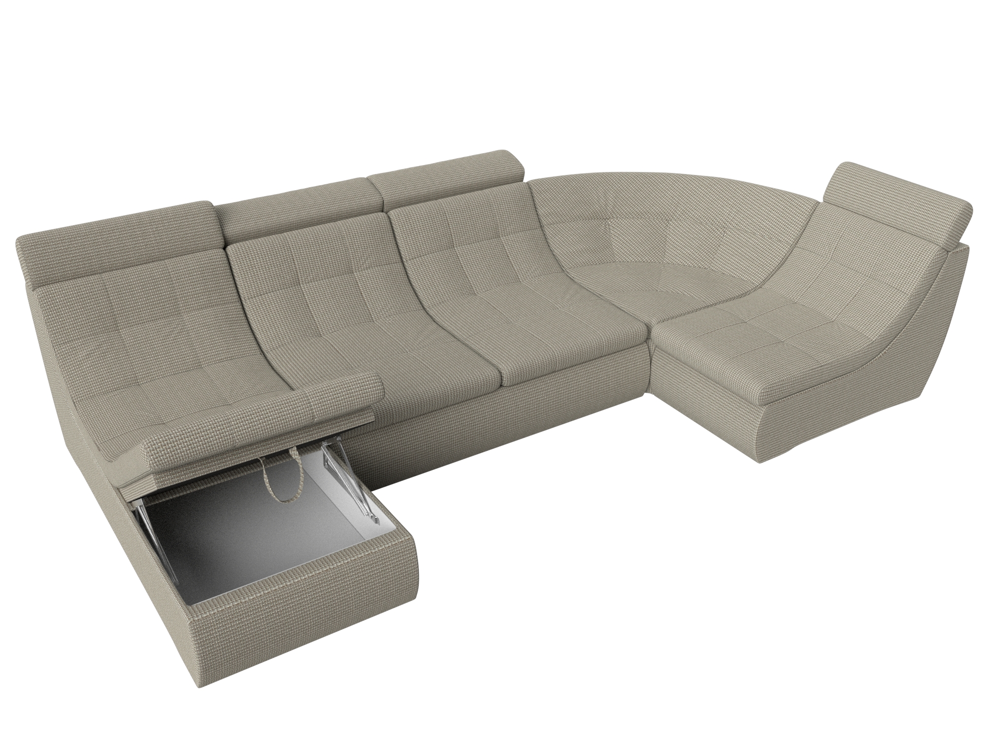П-образный модульный диван Холидей Люкс корфу 02
