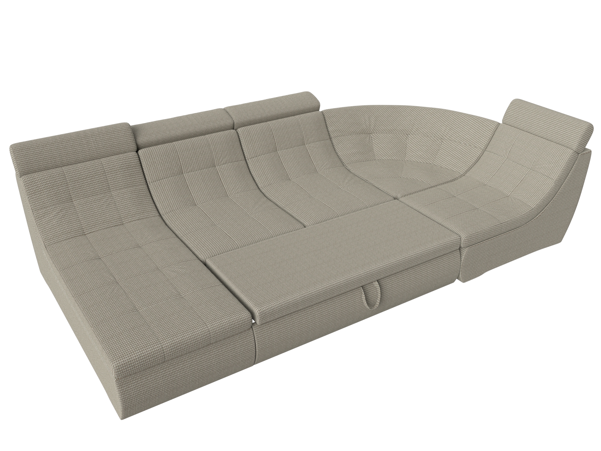 П-образный модульный диван Холидей Люкс корфу 02