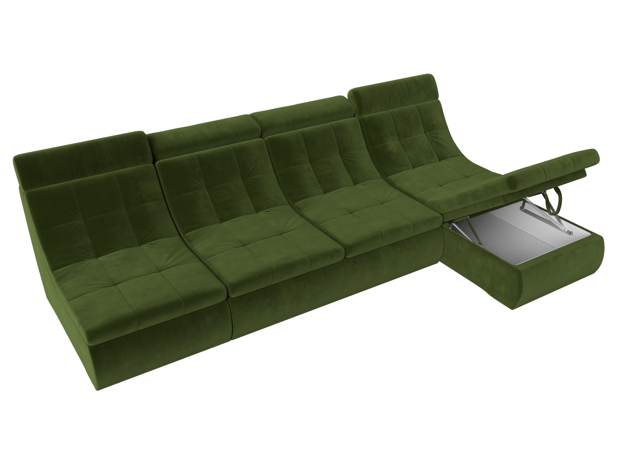 Угловой модульный диван Холидей Люкс Зеленый