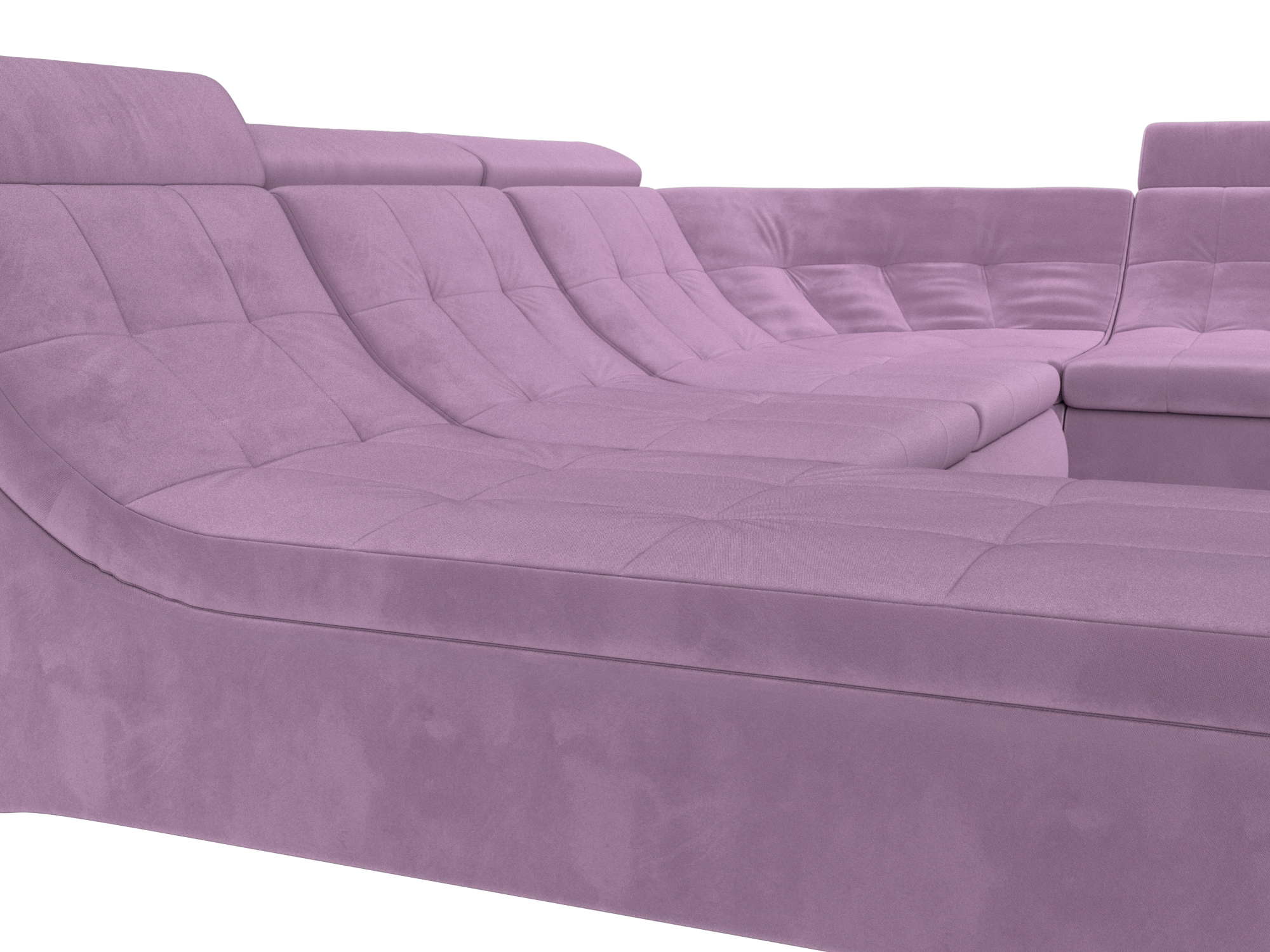 П-образный модульный диван Холидей Люкс Сиреневый